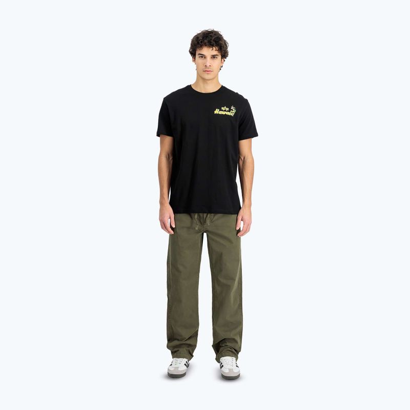 Alpha Industries Herren Pearl Harbor Back Print T-Shirt schwarz 2