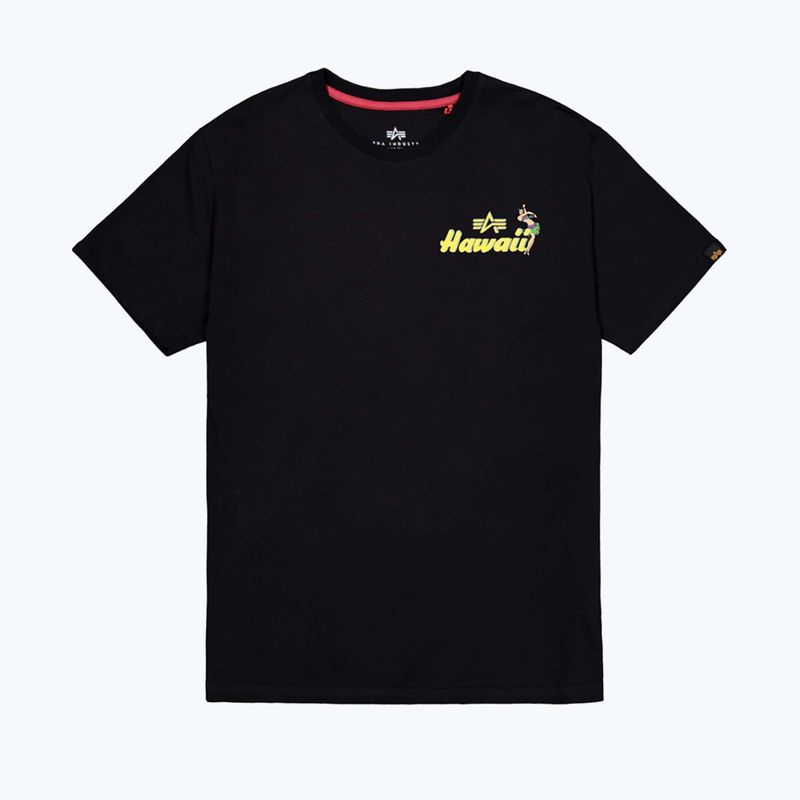 Alpha Industries Herren Pearl Harbor Back Print T-Shirt schwarz 7