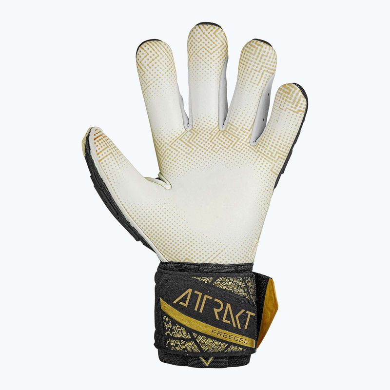 Reusch Attrakt Freegel Gold X GluePrint Finger Support Torwarthandschuh schwarz/gold 3
