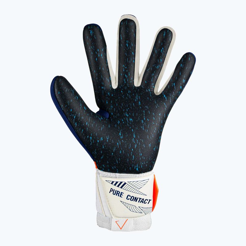 Reusch Pure Contact Fusion Premium Torwarthandschuhe blau/elektrisch orange/schwarz 3