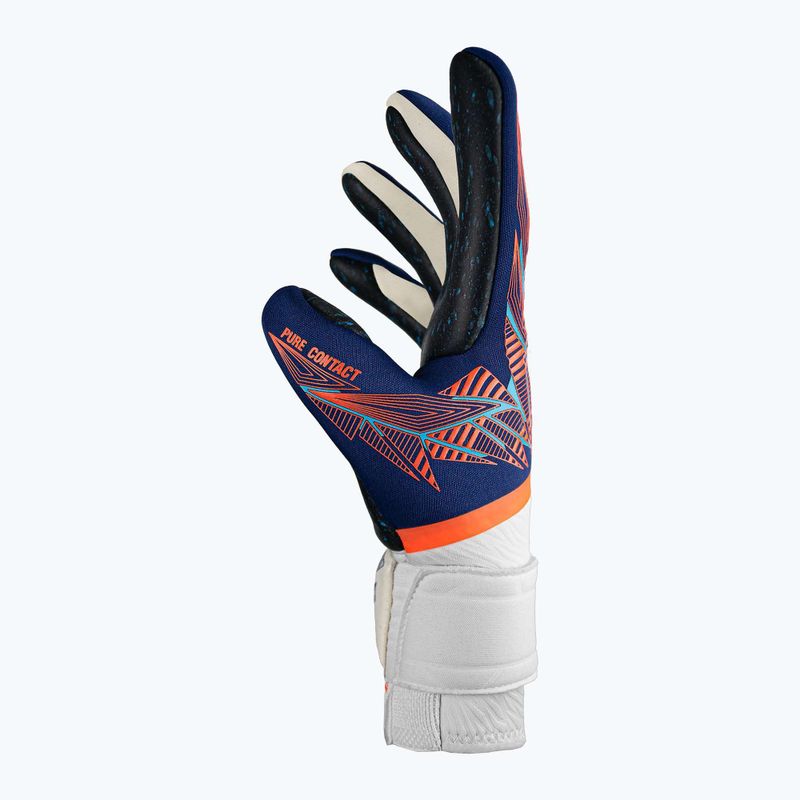 Reusch Pure Contact Fusion Premium Torwarthandschuhe blau/elektrisch orange/schwarz 4
