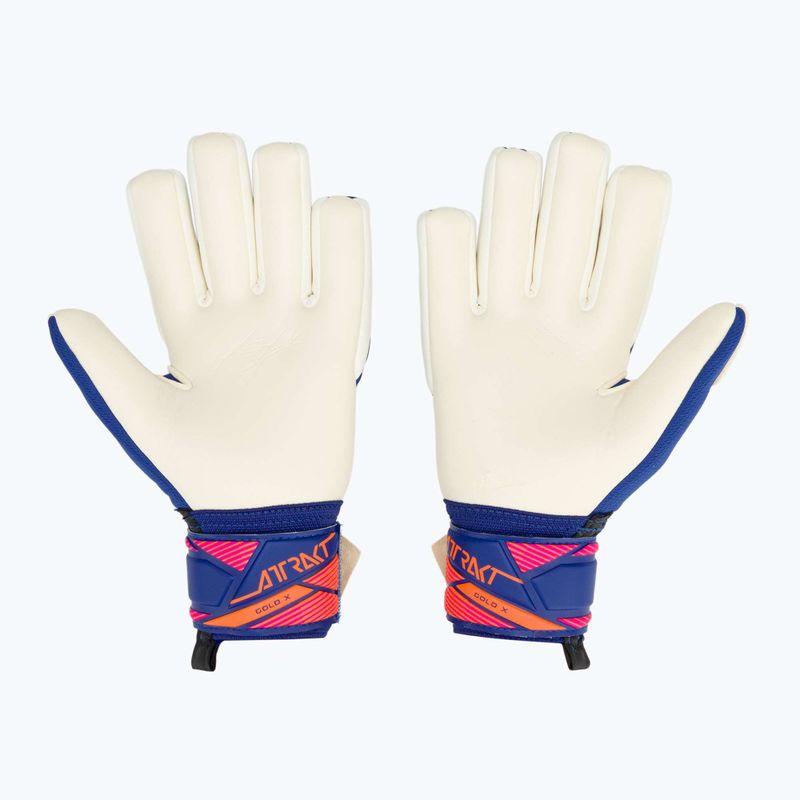 Kinder-Torwarthandschuhe Reusch Attrakt Gold X NC Junior sharp blue/white/shocking orange 3
