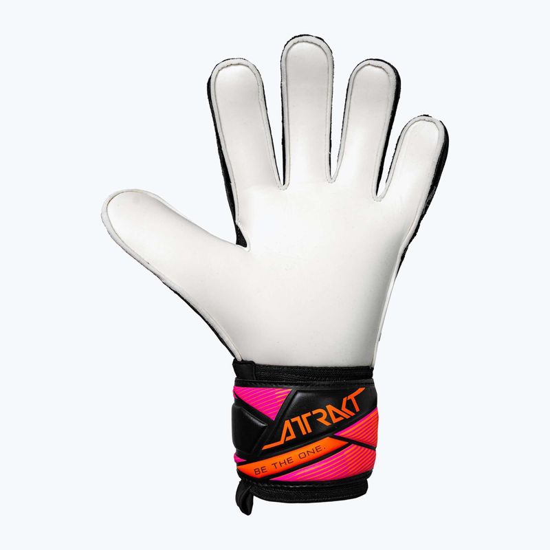 Torwarthandschuhe Reusch Attrakt Solid black/aqua blue/shocking orange 3