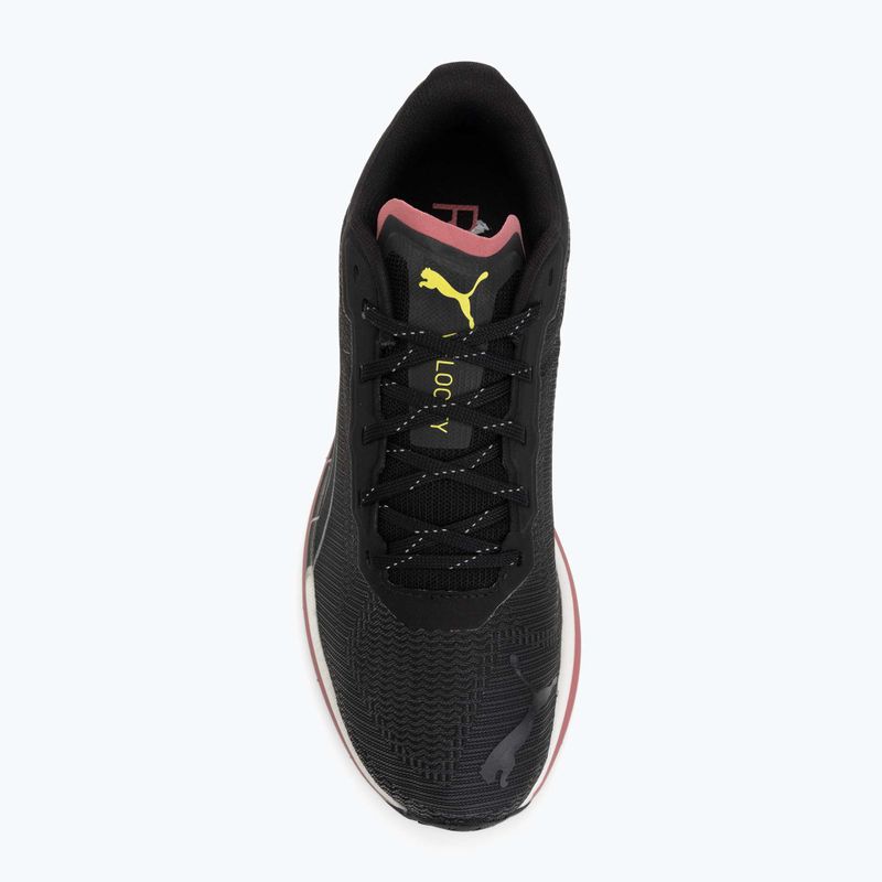 Laufschuhe für Damen Puma Velocity Nitro WTR black/silver/yellow 5