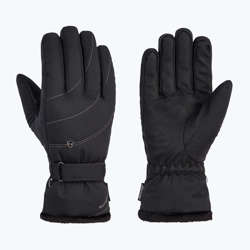Damen-Skihandschuhe ZIENER Kahli PR schwarz