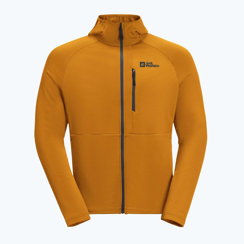 Herren Jack Wolfskin Kolbenberg Hooded Fz Fleece-Sweatshirt Färberdistel 6