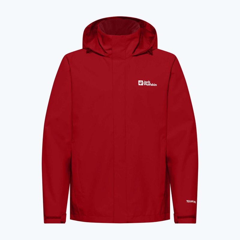 Regenjacke Herren Jack Wolfskin Trailtime 2L adrenaline red 6