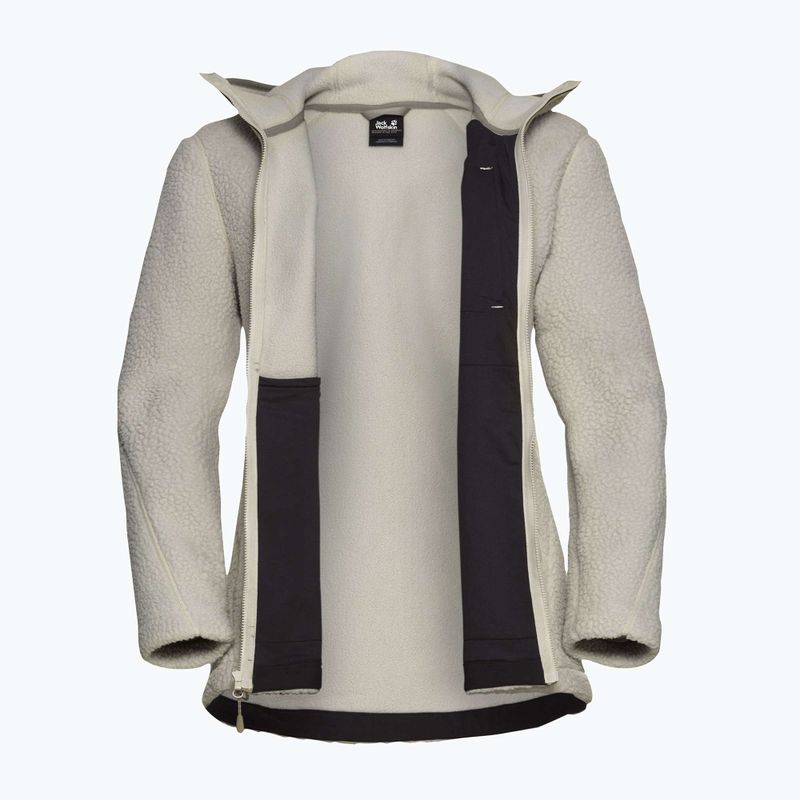 Fleece Hoodie Sweatshirt Damen Jack Wolfskin Cradle Mountain Pile Full Zip pale sand 9