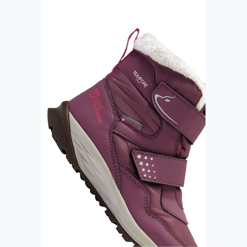 Kinderschuhe Jack Wolfskin Polar Bear-B Texapore Mid Vc raisin 8