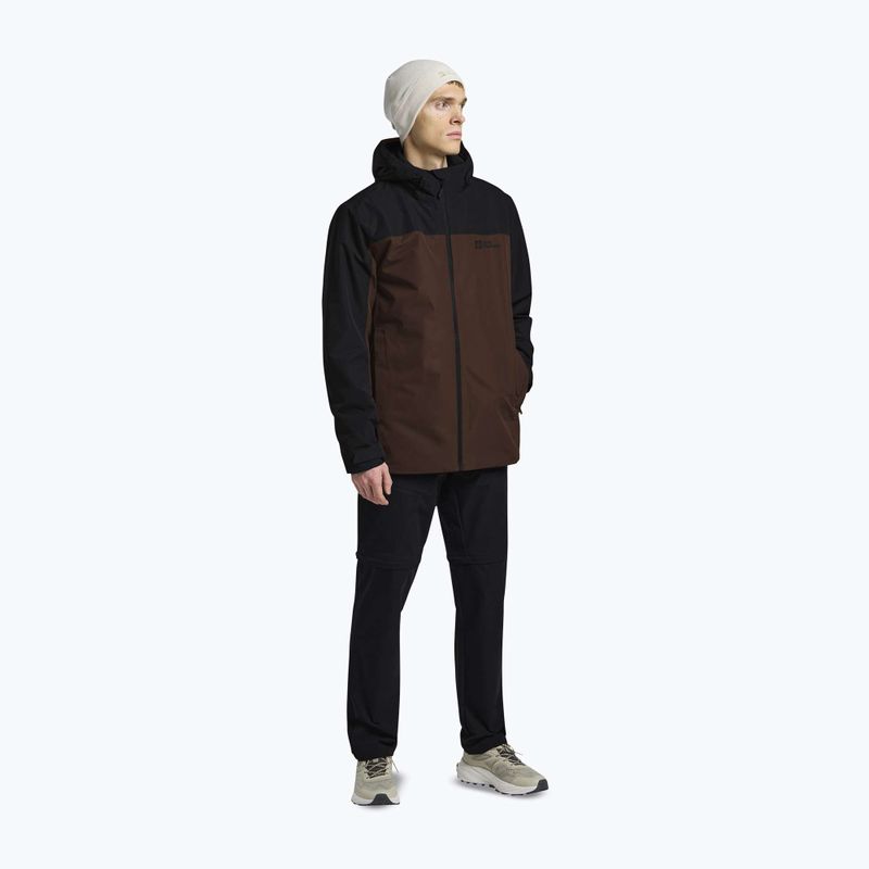 Jacke 3in1 Herren Jack Wolfskin Taubenberg 3In1 hot choc 2