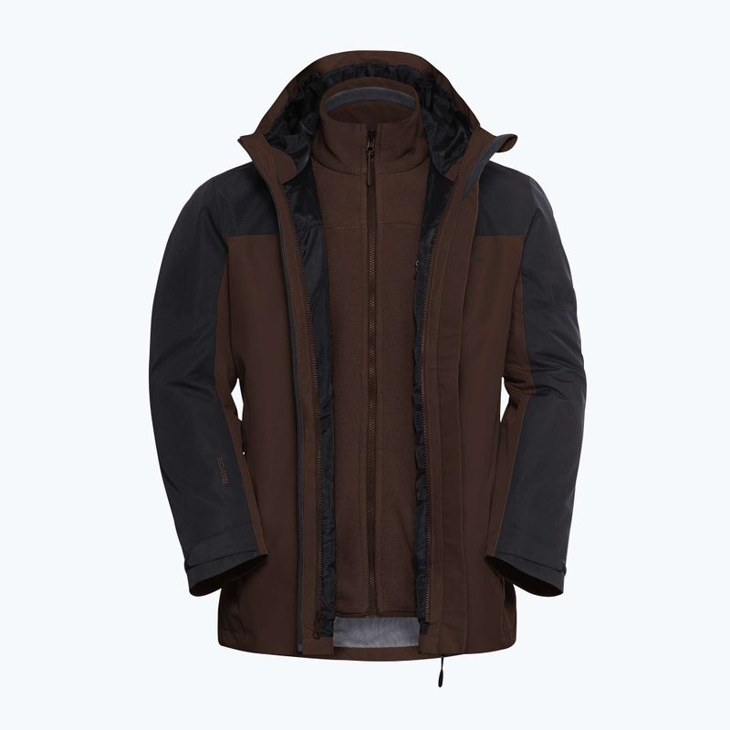 Jacke 3in1 Herren Jack Wolfskin Taubenberg 3In1 hot choc 12