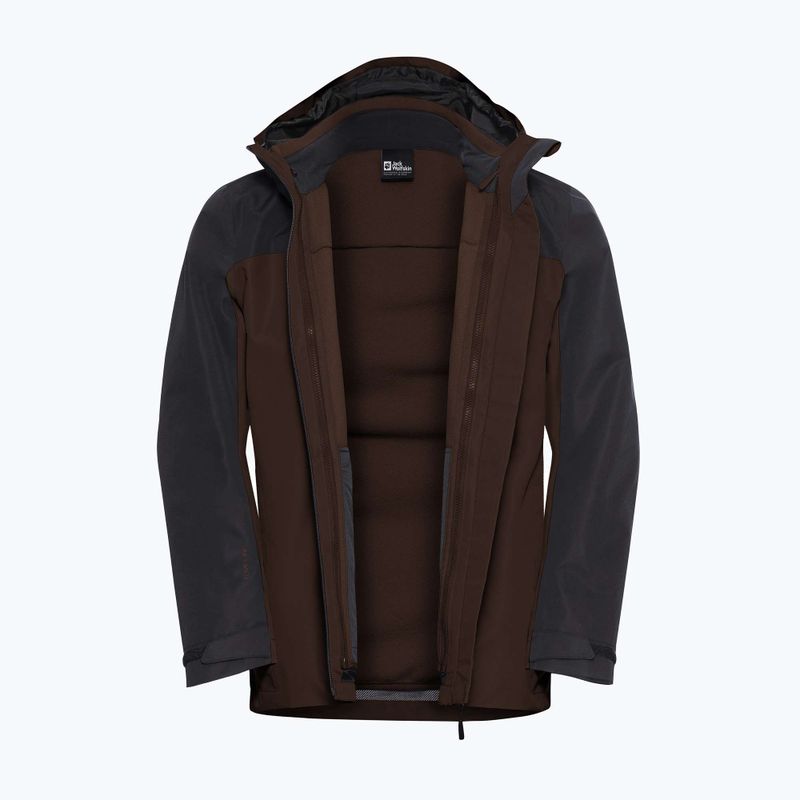 Jacke 3in1 Herren Jack Wolfskin Taubenberg 3In1 hot choc 13
