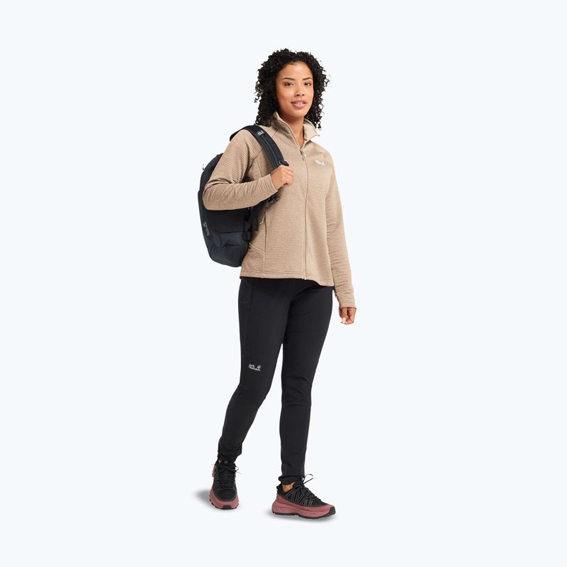 Fleecejacke für Damen Jack Wolfskin Anytrail Full Zip oat 2