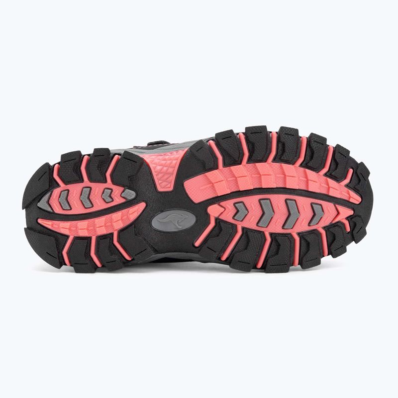 KangaROOS K-Robi KTX jet schwarz/rosa Kinderschneestiefel 4