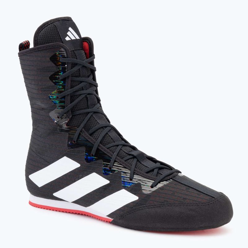 adidas Box Hog 4 Kern schwarz / Wolke weiß / reine Rubin Boxen Schuhe