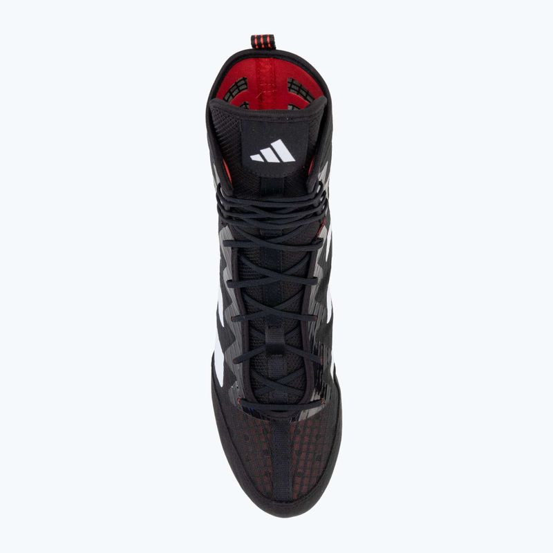 adidas Box Hog 4 Kern schwarz / Wolke weiß / reine Rubin Boxen Schuhe 5