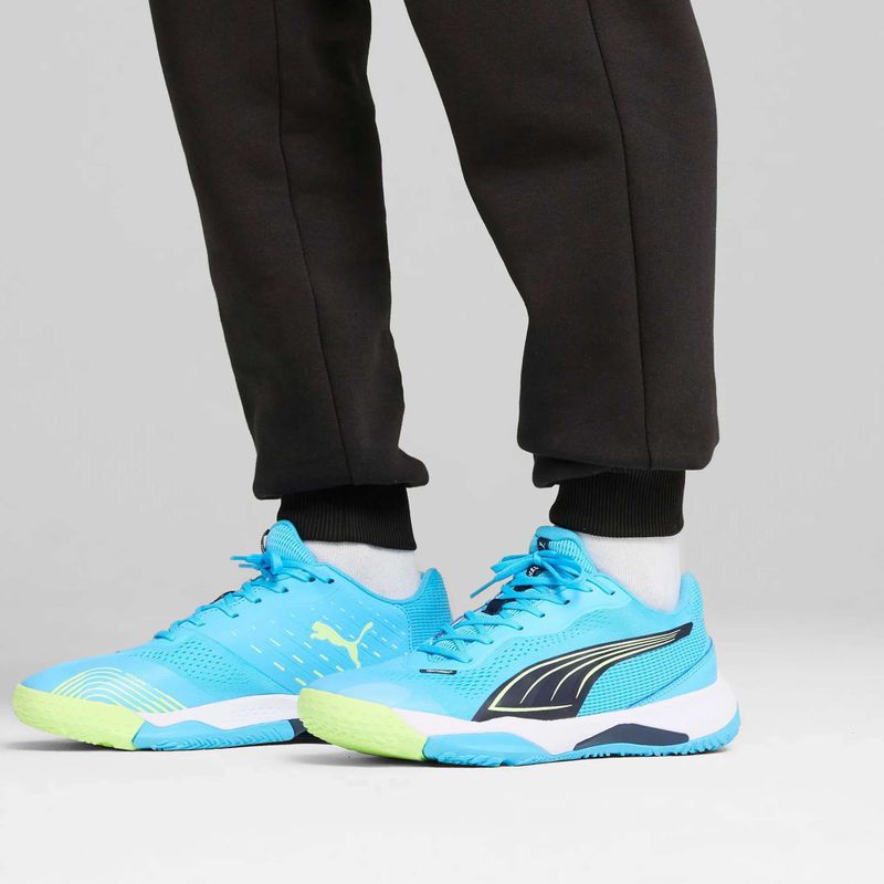 Hallenschuhe Herren PUMA Solarstrike III luminous blue/club navy/fizzy apple 12
