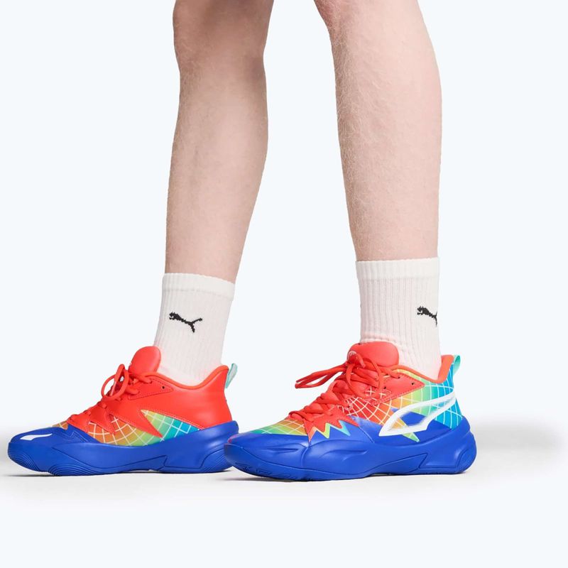 Basketballschuhe Herren PUMA Genetics Marcus Smart royal sapphire/red blast 4