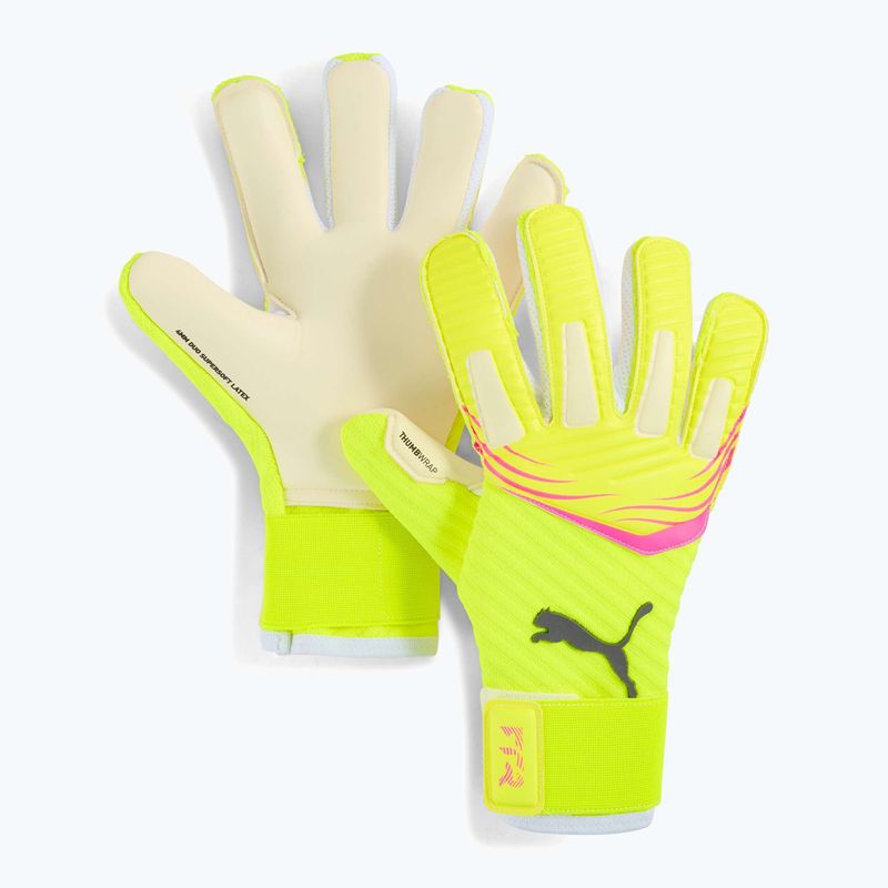 Torwarthandschuhe PUMA Future Pro Hybrid yellow alert/sunstruck
