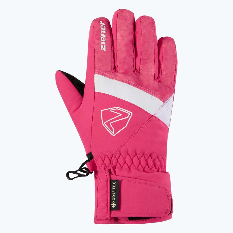 Kinder-Skihandschuhe ZIENER Leif GTX-Z tie-dye pop pink 2
