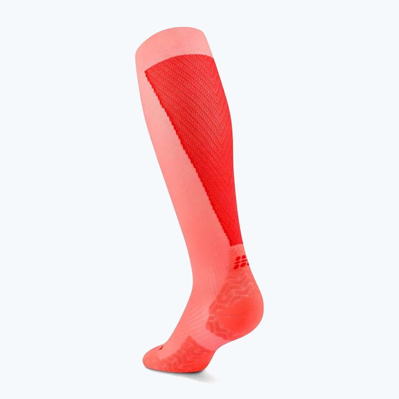 Herrensocken CEP Ultralight Tall 4.0 neon coral/red 3
