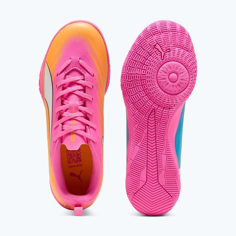 Kinder Fußballschuhe PUMA Ultra 6 Play It Jr poison pink/puma wht/sun stream/bright aqua/puma blk 11
