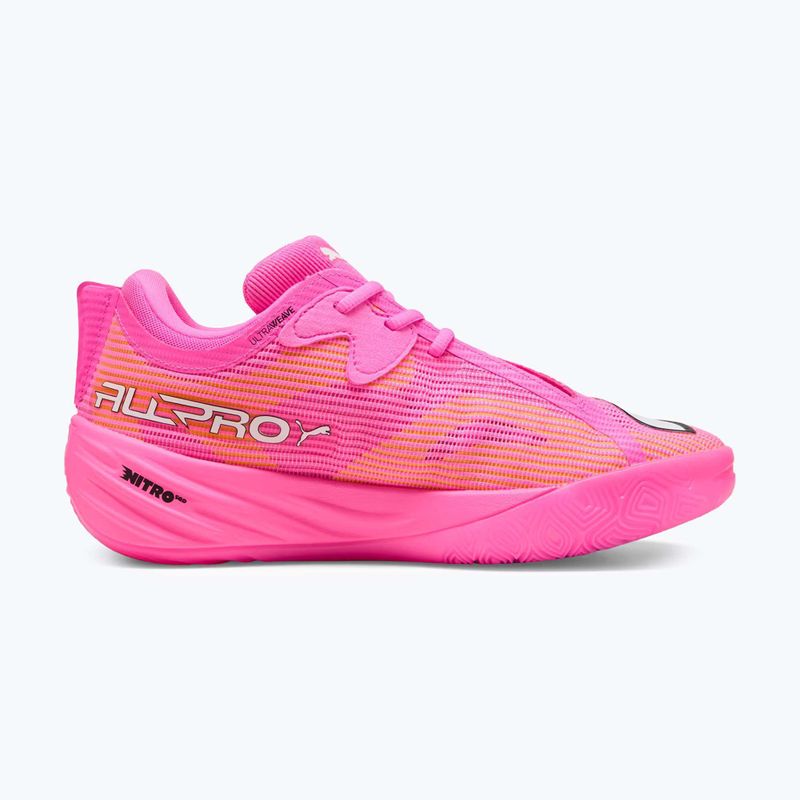 Basketballschuhe PUMA All-Pro NITRO 2 Showtime poison pink/bright aqua/lime squeeze 9