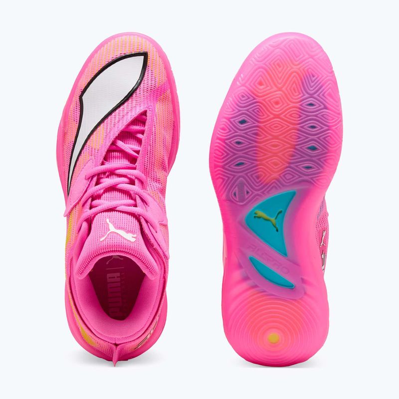 Basketballschuhe PUMA All-Pro NITRO 2 Showtime poison pink/bright aqua/lime squeeze 10