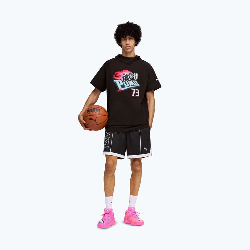 Basketballschuhe PUMA All-Pro NITRO 2 Showtime poison pink/bright aqua/lime squeeze 14