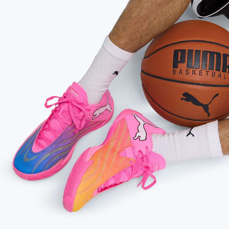 Basketballschuhe PUMA All-Pro NITRO 2 Elite poison pink/ultra blue/lime squeeze 13