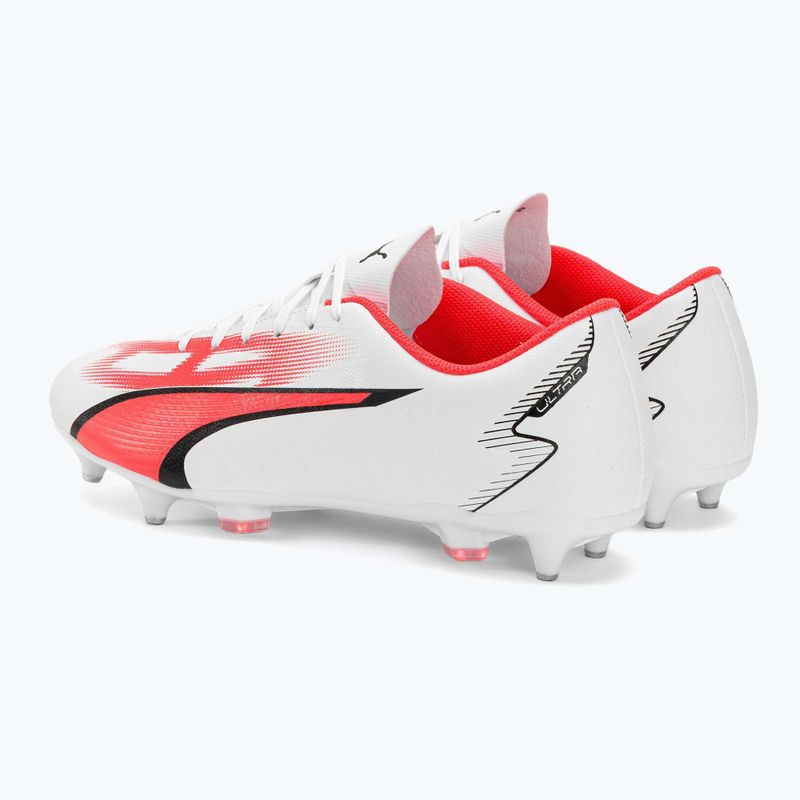 Herren PUMA Ultra Play MXSG Fußballschuhe puma weiß/puma schwarz/feuerorchidee 3