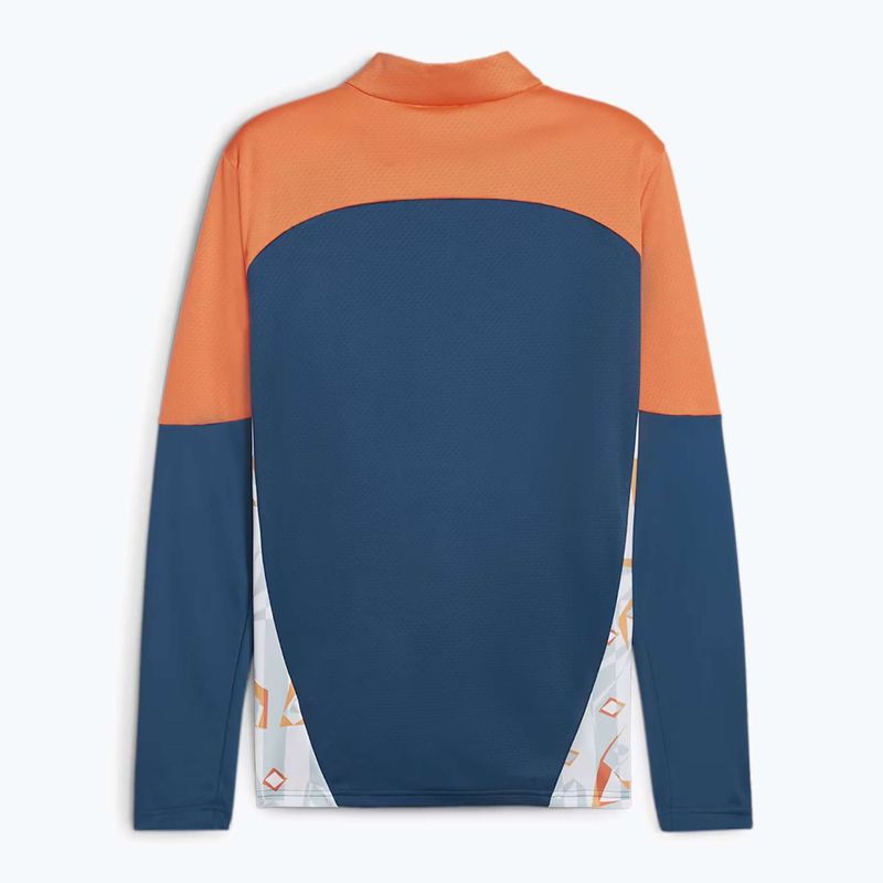 Herren PUMA Neymar Jr Kreativität Fußball Sweatshirt 1/4 Zip Top Ozean tropischen/heiße Hitze 2