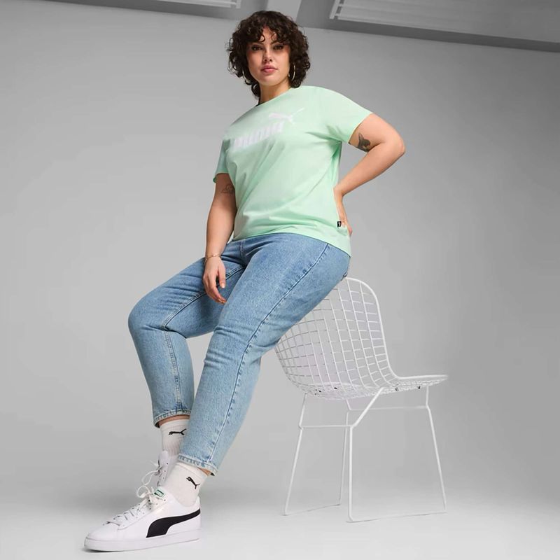 PUMA ESS Logo Tee für Damen, mintgrün 4