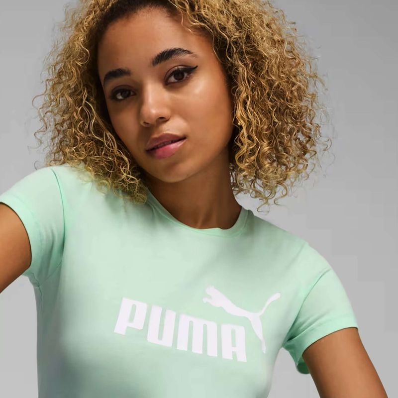 PUMA ESS Logo Tee für Damen, mintgrün 7
