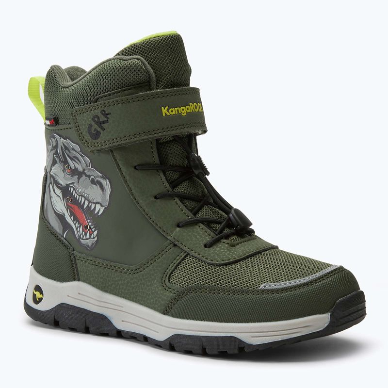 KangaROOS K-MJ Edison EV RTX SL oliv / limetta dino junior Schneestiefel
