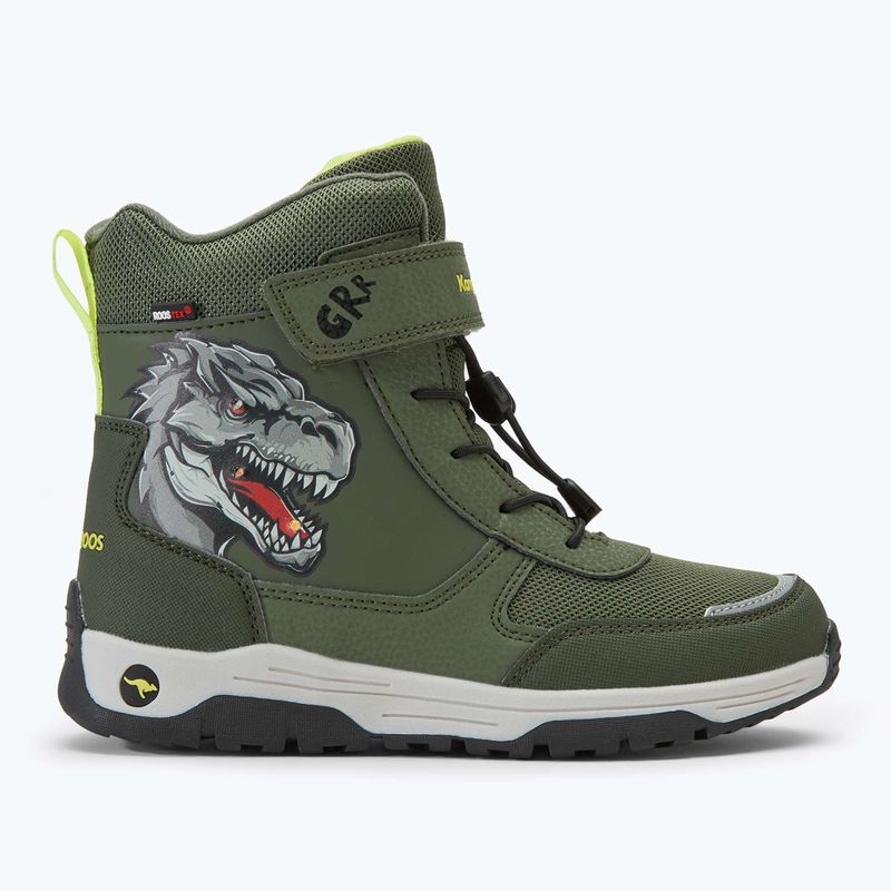 KangaROOS K-MJ Edison EV RTX SL oliv / limetta dino junior Schneestiefel 2