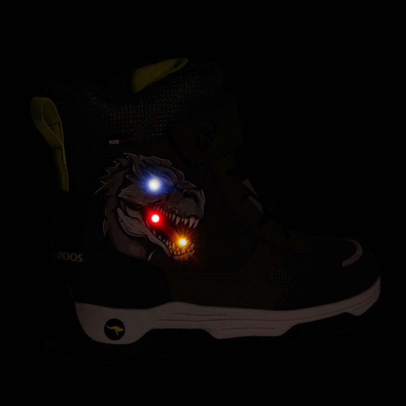 KangaROOS K-MJ Edison EV RTX SL oliv / limetta dino junior Schneestiefel 8
