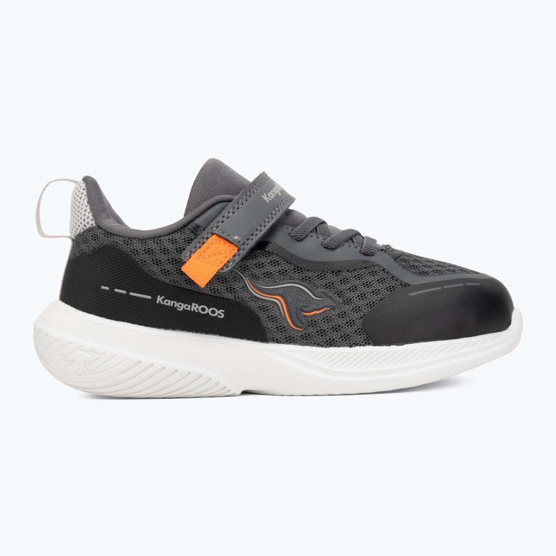 Kinderschuhe KangaROOS K-RDI Pebble EV steel grey/neon orange 2