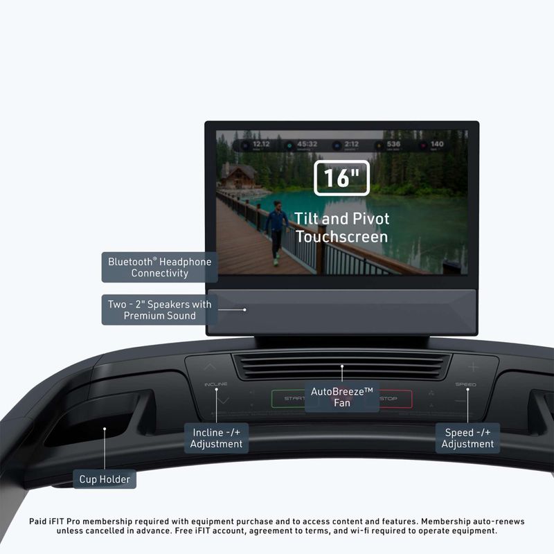 Elektrisches Laufband NordicTrack T16 black 11