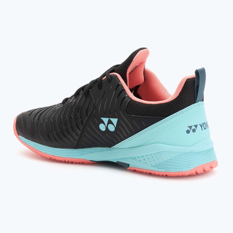 Herren-Tennisschuhe YONEX Sonicage 3 CL schwarz/himmelblau 3