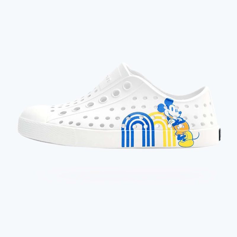Native Jefferson Print Disney Jr Kinder Turnschuhe Schale weiß/Schale weiß/positiv mickey 10