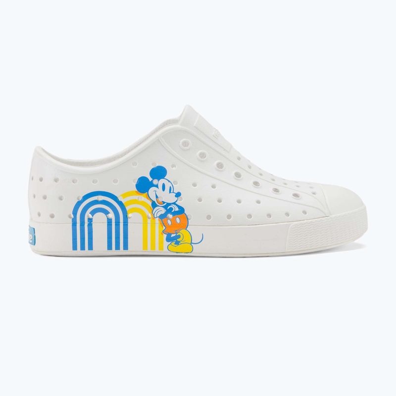 Native Jefferson Print Disney Jr Kinder Turnschuhe Schale weiß/Schale weiß/positiv mickey 2