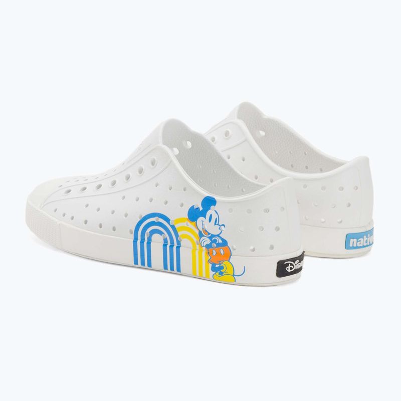 Native Jefferson Print Disney Jr Kinder Turnschuhe Schale weiß/Schale weiß/positiv mickey 3
