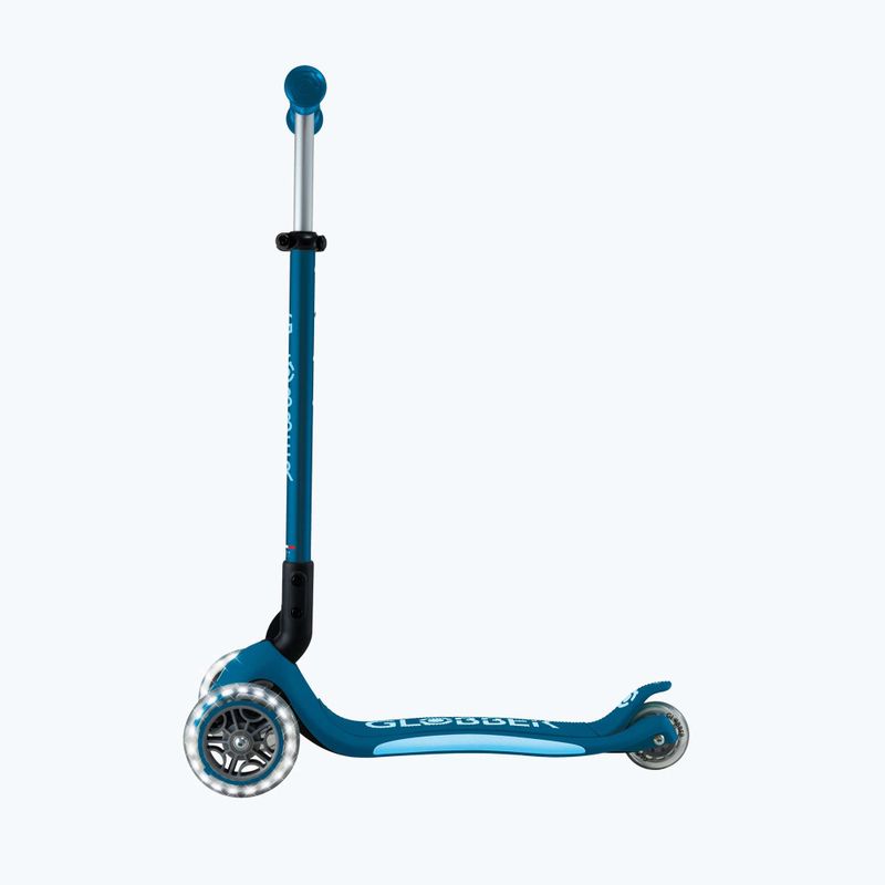 Globber Primo Foldable Plus Lights petrolblauer Kinder-Dreirad-Roller 2