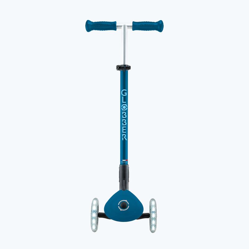 Globber Primo Foldable Plus Lights petrolblauer Kinder-Dreirad-Roller 4