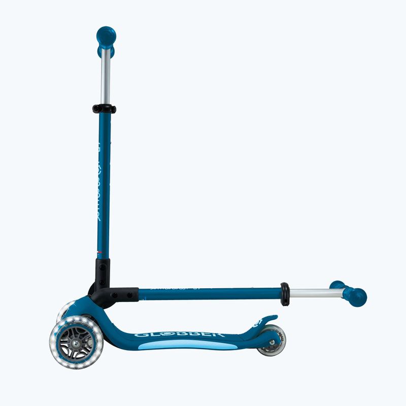 Globber Primo Foldable Plus Lights petrolblauer Kinder-Dreirad-Roller 7