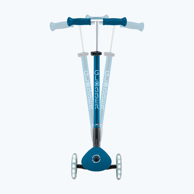 Globber Primo Foldable Plus Lights petrolblauer Kinder-Dreirad-Roller 9