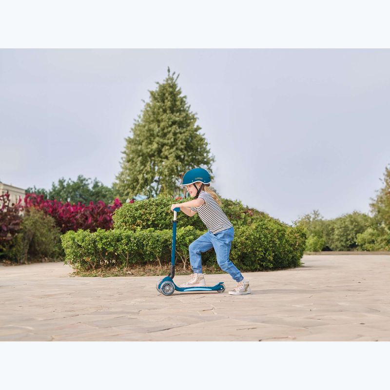 Globber Primo Foldable Plus Lights petrolblauer Kinder-Dreirad-Roller 11