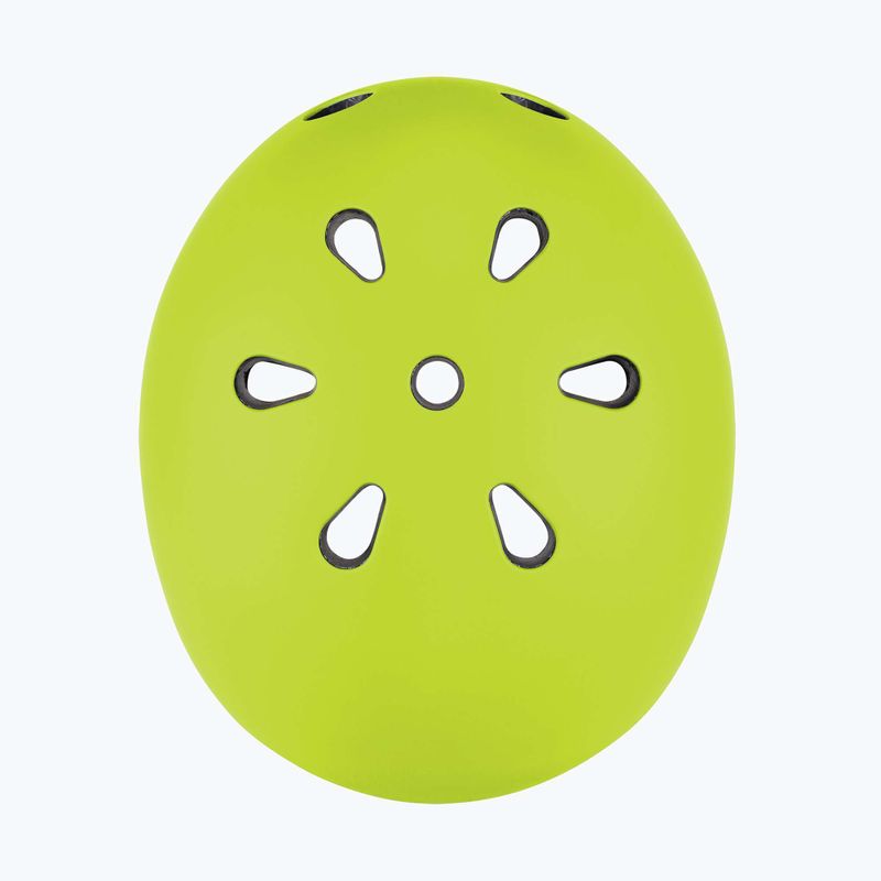 Kinderhelm Globber Go.Up Lights lime green 5