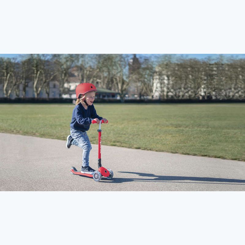 Kinderhelm Globber Elite Lights new red racing 9